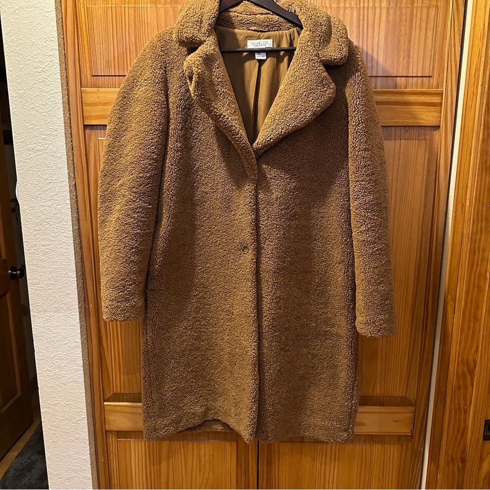 Rachel Zoe Brown Sherpa Teddy Coat
